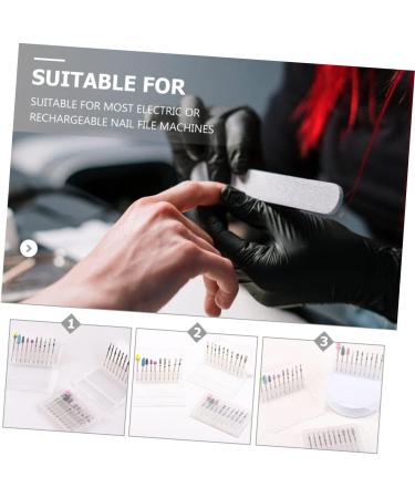 minkissy 3 Sets Nail Polisher Nail Drills for Acrylic Nails Professional Manicure Nail Drill Bits Power Tools Manicure Trimming Polishing Heads Efficient Alloy Tungsten Steel Tapa - Buy Online on SooperMarket.com