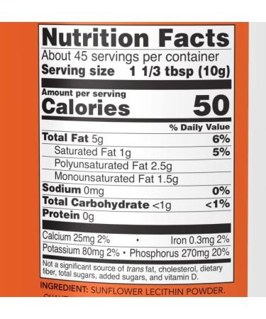 Now Foods Sunflower Lecithin Pure Vegan Powder 454g - Buy Online on SooperMarket.com
