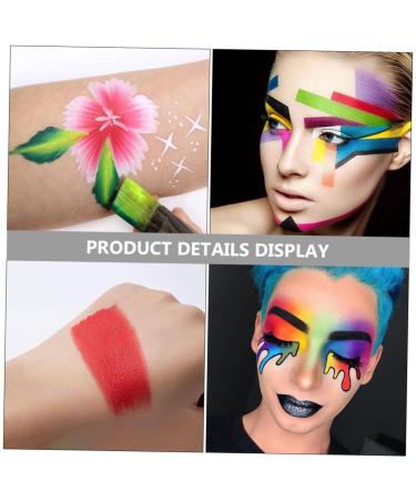 Angoily Neon Body Painting Kit - Face Paint Makeup Pigment Fake Wounds & Scars for Halloween & Cosplay - Buy Online on SooperMarket.com