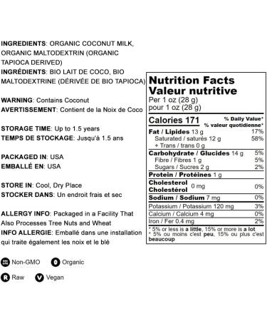 Organic Coconut Milk Powder - 2 lbs | Non-GMO, Pure & Unsweetened | Vegan & Keto-Friendly Plant-Based Creamer | Dairy-Free Bulk Supply - Buy Online on SooperMarket.com