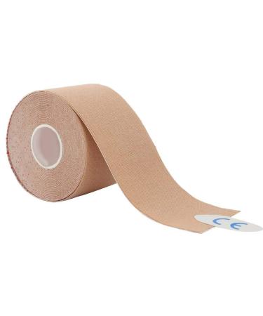 Injury Muscle Taping Adhesive Bandage Wrap Rolls Stretch Self-Adherent Tape for Sports Wrist Ankle 5cm*5m(Skin Color)