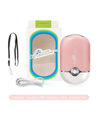 Rechargeable Handheld Mini Fan Lash Dryer for Eyelash Extensions - Pink - Buy Online on SooperMarket.com