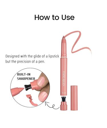 DELISOUL 6 Matte Lip Crayon Set | 2-in-1 Lip Liner and Lipstick | Long Wear Cream-to-Matte Makeup | Smudgeproof & Water-Resistant Lipstick (01) - Buy Online on SooperMarket.com