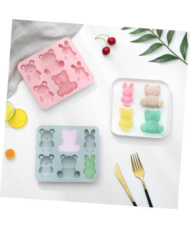 Zerodeko 2pcs Cake Mold Keychain Silicone Molds Ice Cube Candy Muffin Top Pans for Baking Resin Molds Silicone Molds for Candles Candle Molds Rabbits Bunny Chocolate Mold Cartoon Silica Gel 15.9X14.1CM - Buy Online on SooperMarket.com