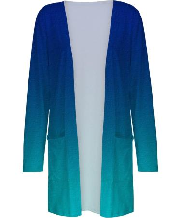 Long Shirt Outerwear Top Thin Warm Knitted Coat Women's Blouse V-Neck Shirt Tunic Long Women's Tunic Women's Shirt Casual Checked Shirt Women's Winter Chunky Knit Jacket H Blue M - Buy Online on SooperMarket.com