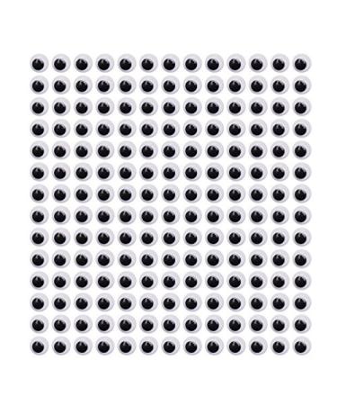 DECORA 6mm Round Wiggly Toy Eye with Self-adhesive 1000 Pieces