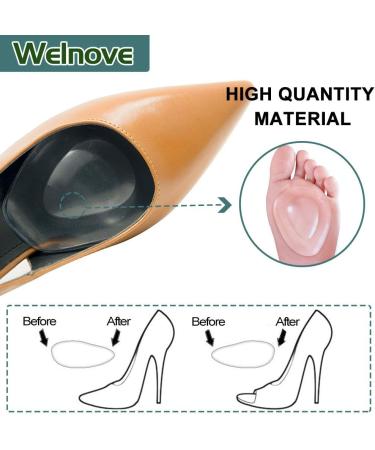 Welnove 10Pcs Metatarsal Pads - Anti-Slip Forefoot Cushions for Mortons Neuroma & Foot Pain - Buy Online on SooperMarket.com