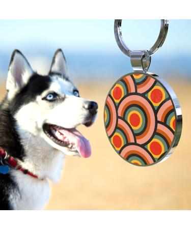 DISONTAG QR Code Dog ID - Personalized Social Page | Free Online Pet Profile | Modifiable Privacy Control (Round) A2 - Buy Online on SooperMarket.com