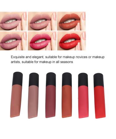 6-Piece Matte Lip Color Set - Safe Harmless Lip Glaze Collection for Effortless Color - Perfect E-commerce Choice - Buy Online on SooperMarket.com