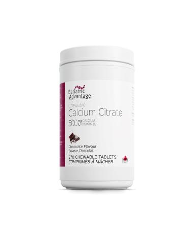 Bariatric Advantage Calcium Citrate Chewable Tablets - Chocolate Flavor - 270 Chewable Tablets