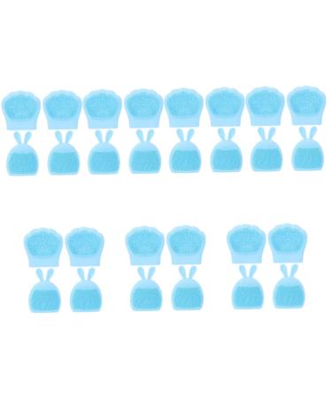 minkissy 28 Pcs Rabbit Ears Facial Brush Face Massage Brush Skin Care Brush Manual Face Cleansing Brush Facial Cleansing Tool Women Facial Brush Handheld Cute Rabbit Silica Gel Miss Light Bluex7pcs 7.5x7.5cmx7pcs
