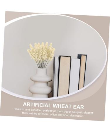 Amosfun 24pcs Wheat Ear Flower Silk Flower Office Decore Window Trim Decor for Living Room Fake Wheat Ear Wheat Decoration Natural Decorate Artificial Flower Straw Flower Arrangement Beige 30X1.5CM - Buy Online on SooperMarket.com