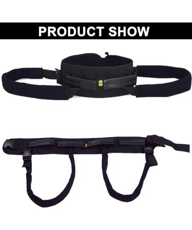 Transfer Belt Transfer Belt with Leg Loops Medical Nursing Safety Assist Training Device Walking Standing Rehabilitation Belt - Pediatric Elderly (Black) M - Buy Online on SooperMarket.com