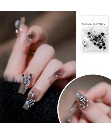 Pearl Mixed Flower Camellia Nail Art Set 3D Nail Art Supplies Nail Tip Nail Glitter Acrylic Nail Art Decorations Nail Art Jewelry 3d Flower Nail Nail Art Kit Nail Art Gems Kit Illusion pearl and s - Buy Online on SooperMarket.com