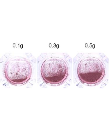Rose Gold Nail Art Mirror Effect Powder Glitter Manicure Pigment Dust Decoration DIY Manicure 1g/Bottle - Buy Online on SooperMarket.com
