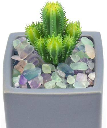WAYBER Decorative Crystal Pebbles 1 lb - Natural Quartz Stones for Aquarium and Terrarium Decor - Multicolored Sea Glass Rock Sand - 460g Fill 0.9 Cup - Perfect for Fish/Turtle Tanks and Air Plants - Buy Online on SooperMarket.com