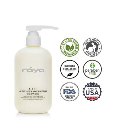 Raya Aloe Vera Hydrating Body Gel 16 oz | Natural Moisturizing Gel for Face & Body | Soothe & Hydrate Skin | Ideal for Sun Exposure - Buy Online on SooperMarket.com