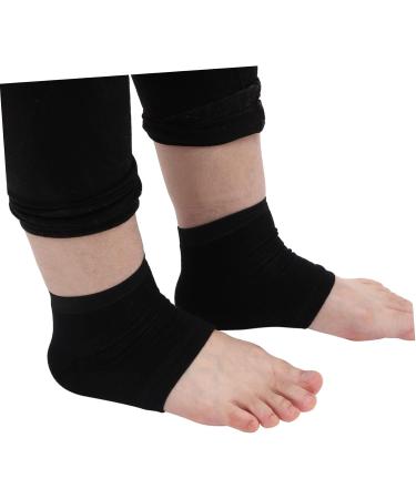 Healeved 10 Pairs Silicone Heel Socks Moisturizing Comfortable Foot Sleeves Cracked Heels Socks Heel Socks for Cracked Heel Moisture Socks for Dry Feet Toeless Socks Replaceable High Heels 14x12cm - Buy Online on SooperMarket.com