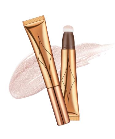 AOOWU Contour Beauty Wand  Liquid Highlighter Contour Beauty Wand with Cushion Applicator  Matte Liquid Blush Wand  Long Lasting Smooth Lightweight Beauty Wand Makeup