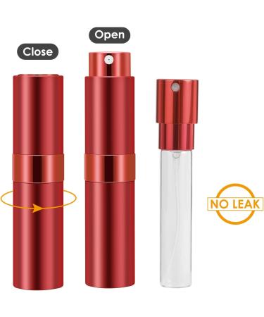 Saiveina 8ml Travel Perfume Atomizer Bottles - Refillable Mini Fragrance Bottles (4 Pack) - Buy Online on SooperMarket.com