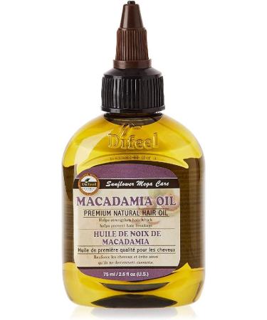 Difeel Premium Mega Care Natural Hair Oil - Macadamia Oil 2.5 ounce
