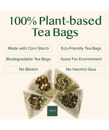 Vahdam Darjeeling Black Tea - 100% Pure Medium Caffeine Tea Bags (30 Tea Bags) | Ideal for Hot Iced Tea & Kombucha | Authentic Indian Darjeeling Tea (2 Pack) - Buy Online on SooperMarket.com