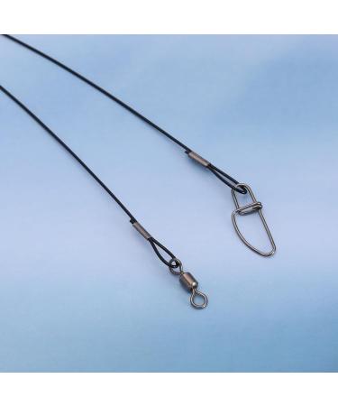 VGOL 30-Piece Stainless Steel Fishing Wire Leaders - 45kg Anti-Bite Bait Rigs for Outdoor Fishing - Buy Online on SooperMarket.com