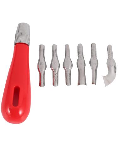 extralife Linoleum Cutter Set, 2 Sets Craft with 6 Blades for Cutting and Crafting, Carvings, DIY Craft