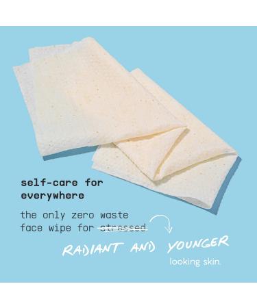 Calm Line Facial Wipes - Brightening Unscented Towelettes with AHA/BHA Clover & Calendula | 15ct - Natural Facial Cleansing Wipes - Buy Online on SooperMarket.com