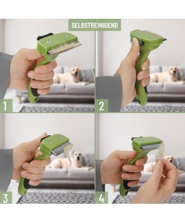 Reavet Unterwollkamm for Short-Haired Dogs & Cats | Self-Cleaning Deshedding Comb for Small Breeds - Buy Online on SooperMarket.com