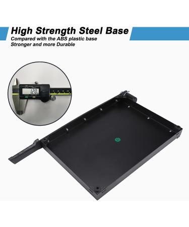 ISDIR Paper Cutter Guillotine  12 Inch Paper Cutting Board  12 Sheets Capacity  Heavy Duty Metal Base  Dual Paper Guide Bars  Professional Paper Cutter and Trimmer for Home  Office (12'' Black) - Buy Online on SooperMarket.com