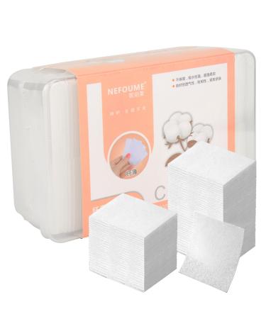 1000pcs Makeup Remover Cotton Pads for Facial Lip Eye Makeup Nail Polish Removal Square Cotton Puff Soft Strong Durable Lint-Free Cotton