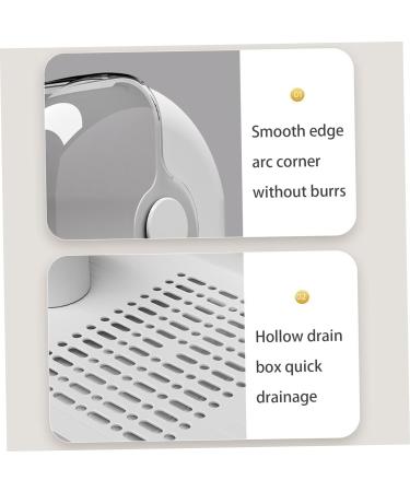 Bottle Sealing Discs Large Bottle Drying Rack with Cover & Removable Drain Tray Dustproof Baby Bottle Organizer Portable Baby Bottle Rack Dryer Grey - Buy Online on SooperMarket.com