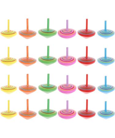Annhao 30-Piece Wooden Circle Toy Set for Kids | Gyroscope Birthday Party Filler | Ages 3-7 - Ideal Gift - Buy Online on SooperMarket.com