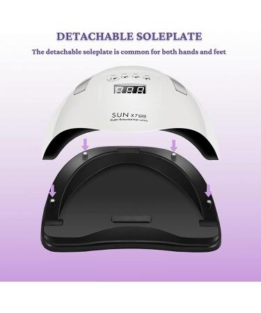220W UV LED Nail Lamp | Fast Curing for Gel Polish | Automatic Sensor & Timer Setting | Professional Nail Art Tool - Buy Online on SooperMarket.com