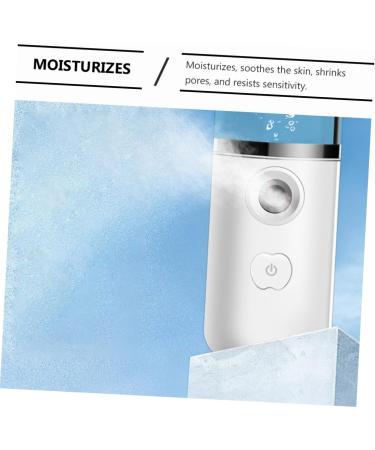 Healeved Hydrating Instrument Nano Mist Sprayer Portable Face Steamer Nano Face Steamer Abs White - Buy Online on SooperMarket.com
