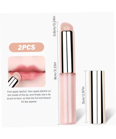 Buy 2 PCS Reusable Lipstick Brush with Dust Cover | Soft Silicone Lip Applicator for Lipsticks Lip Gloss & Lip Balm - Fast International Shipping - Buy Online on SooperMarket.com