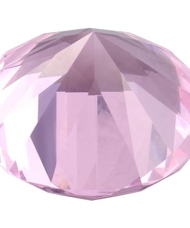 MUNEFE Diamondsly Glass Crystal Drill 2 Color Nail Art Display Glass Crystal Drill for Decorating Rooms and Other Shot Models(60MM pink) - Buy Online on SooperMarket.com