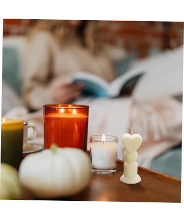 STOBOK 1 Set Candle Plastic Mold Handmade Craft Mould Heart Wand Design Candle Mold DIY Candle Casting Chocolate Molds Silicone Molds Candle DIY Silicone Mold Rubber Heart-Shaped Crafts As Shown 6X6X11.3CM - Buy Online on SooperMarket.com