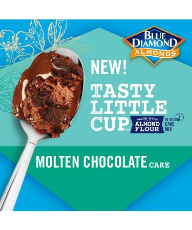 Blue Diamond Almonds Molten Chocolate Almond Flour Cake - Gluten Free, Non-GMO, 2.5 Ounce Single-Serve Cup - Buy Online on SooperMarket.com