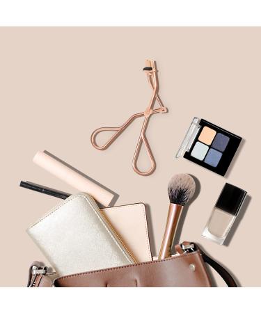 Larbois Eyelash Curler with 5 Refill Pads & Velvet Bag - Professional No Pinch, No Pain, No Pulling Eye Lash Curler for Perfect Curls in Seconds - Rose Gold - Buy Online on SooperMarket.com