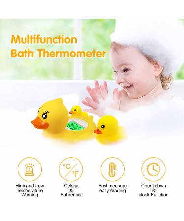 MSNUNA Baby Thermometer & Floating Duck Toy - Safe Bath Temperature Monitor - Buy Online on SooperMarket.com