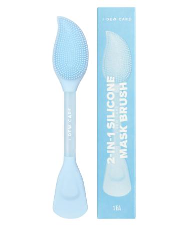 I DEW CARE 2-in-1 Cleansing Firming Silicone Mask Brush | Soft & Silky Hygenic Facial Brush for Facial Cleansing & Face Mask Easy to Wash Sustainble Brush Glass Skin Korean Skincare