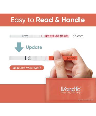 Wondfo 50 Ovulation Test Strips and 20 Pregnancy Test Strips Combo Kit - Fertility Test, 5MM Wide - Buy Online on SooperMarket.com