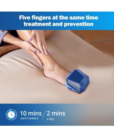Nail Fungus Cleaning Device for Multiple fingers 905nm Infrared Light + 470nm Blue Light Highly Effective Treatment for Home Use Treat and effectively prevent (Navy) - Buy Online on SooperMarket.com