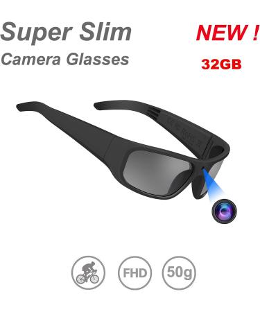OhO 32G Camera Glasses: Super Slim 1080P Smart Glasses with UV400 Sunglasses Lens - Buy Online on SooperMarket.com