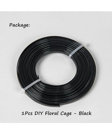 Eggone DIY Flower Frog Floral Cage Vase Filler - Twistable Ikebana Arrangement Tool for Home Decor (Black) - Buy Online on SooperMarket.com