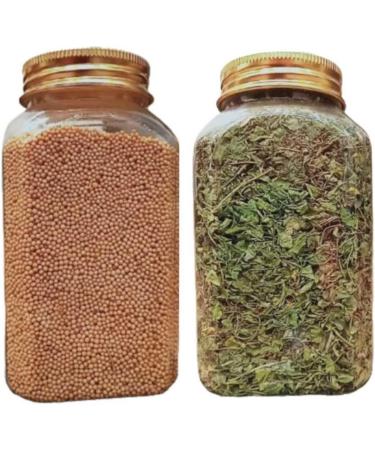 Farm Royale Yellow Mustard/Pili Sarso Whole & Kasuri Methi/kasoori fenugreek leaves-1+1 Combo-(200gm & 50gm)||100% Pure and Natural||Export Quality||Hand picked materrial - Buy Online on SooperMarket.com