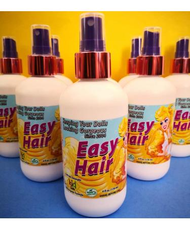 Doll Hair & Wig Detangler and Conditioner (8oz-Single bottle) -Detergent Free Since 2004