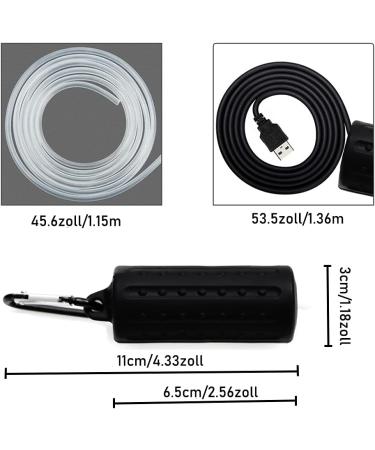 Buy Mini USB Aquarium Air Pump - Quiet Energy-Saving Oxygen Bubbler with Air Stone & Silicone Hose for International Shipping - Buy Online on SooperMarket.com